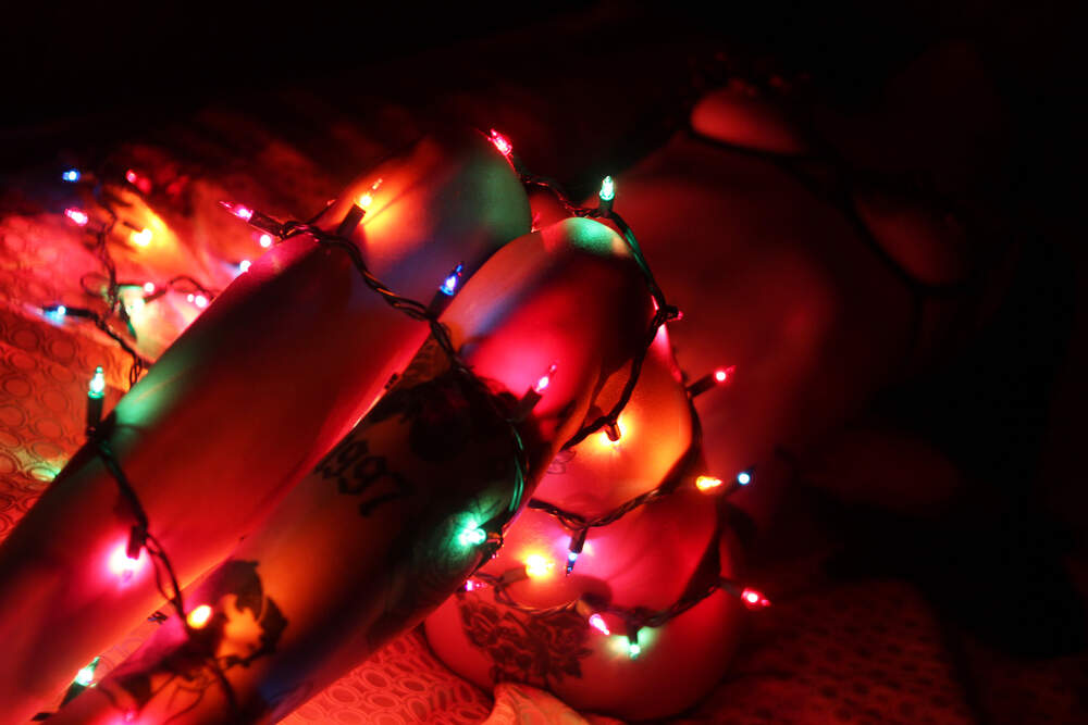 Christmas Dark Boudoir photo set