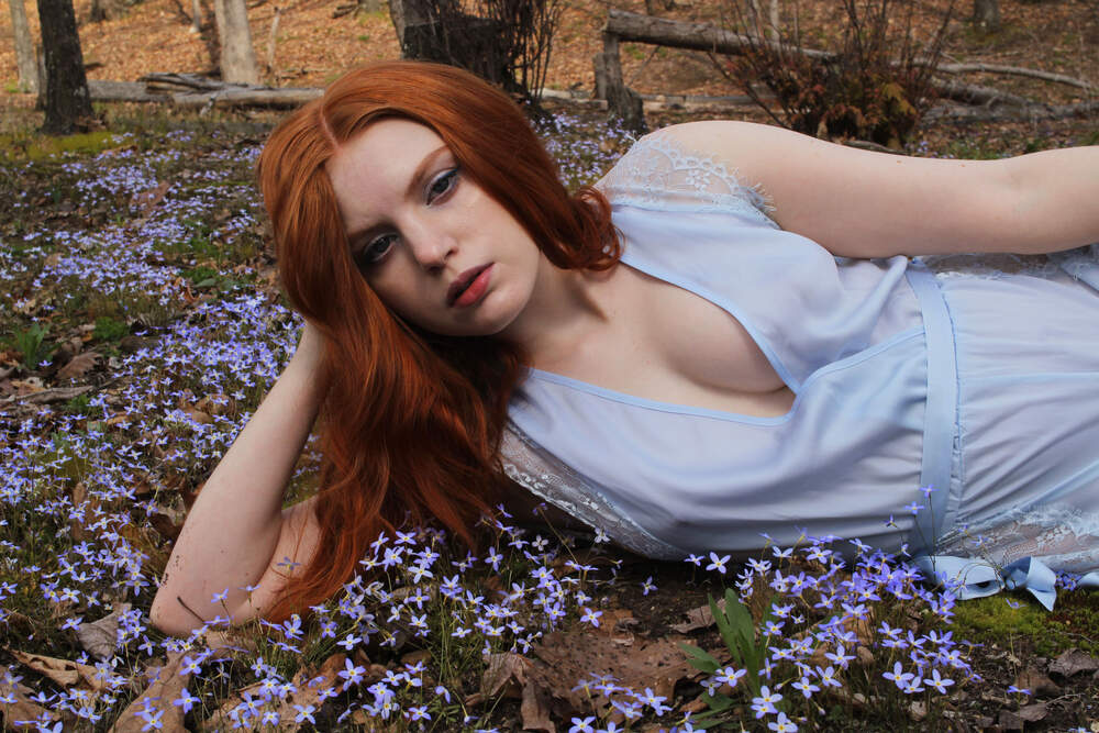 Blue color palette photo set