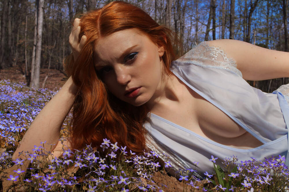 Blue color palette photo set