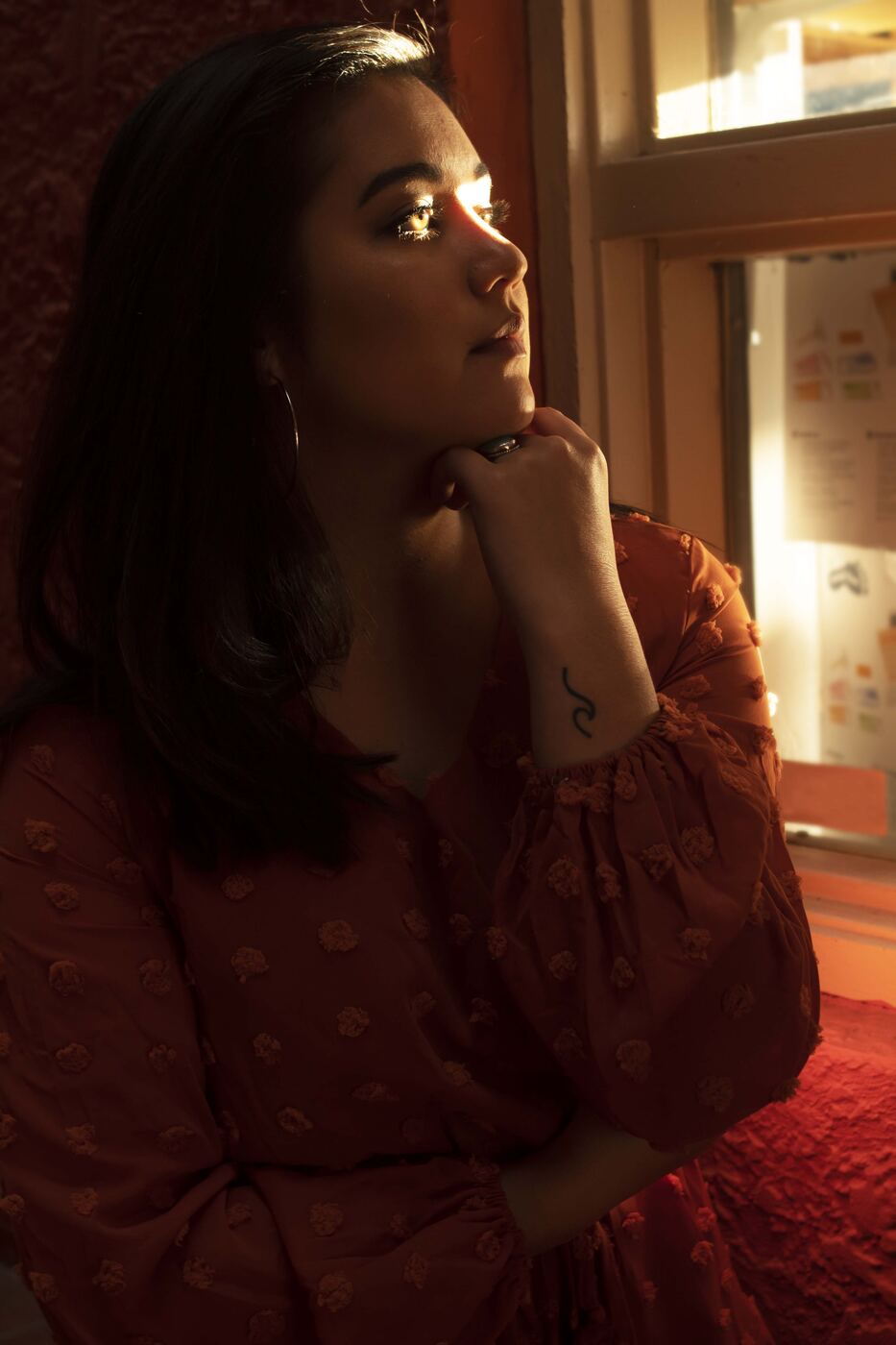 Brown color palette photo set