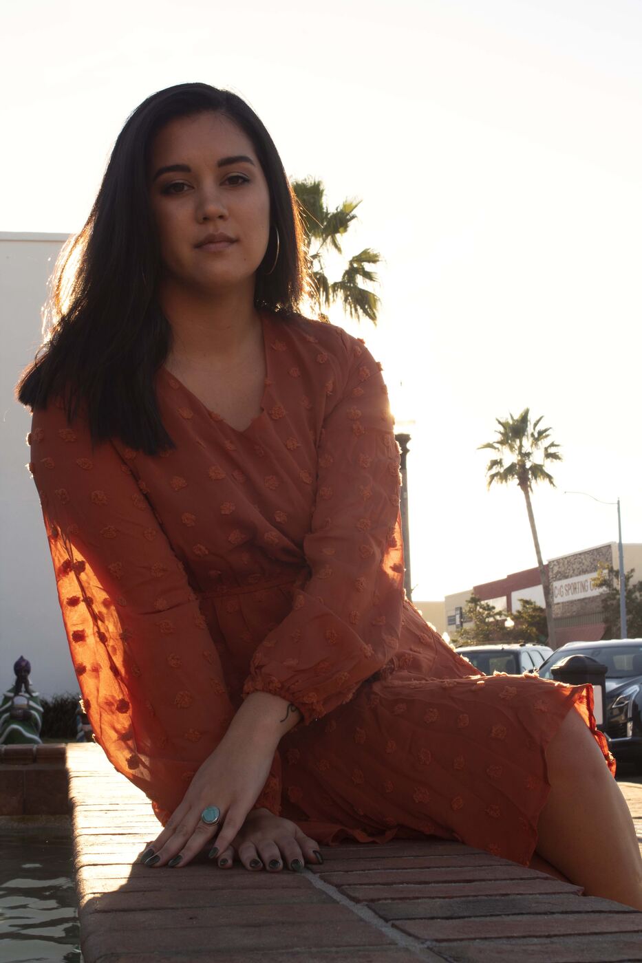 Brown color palette photo set