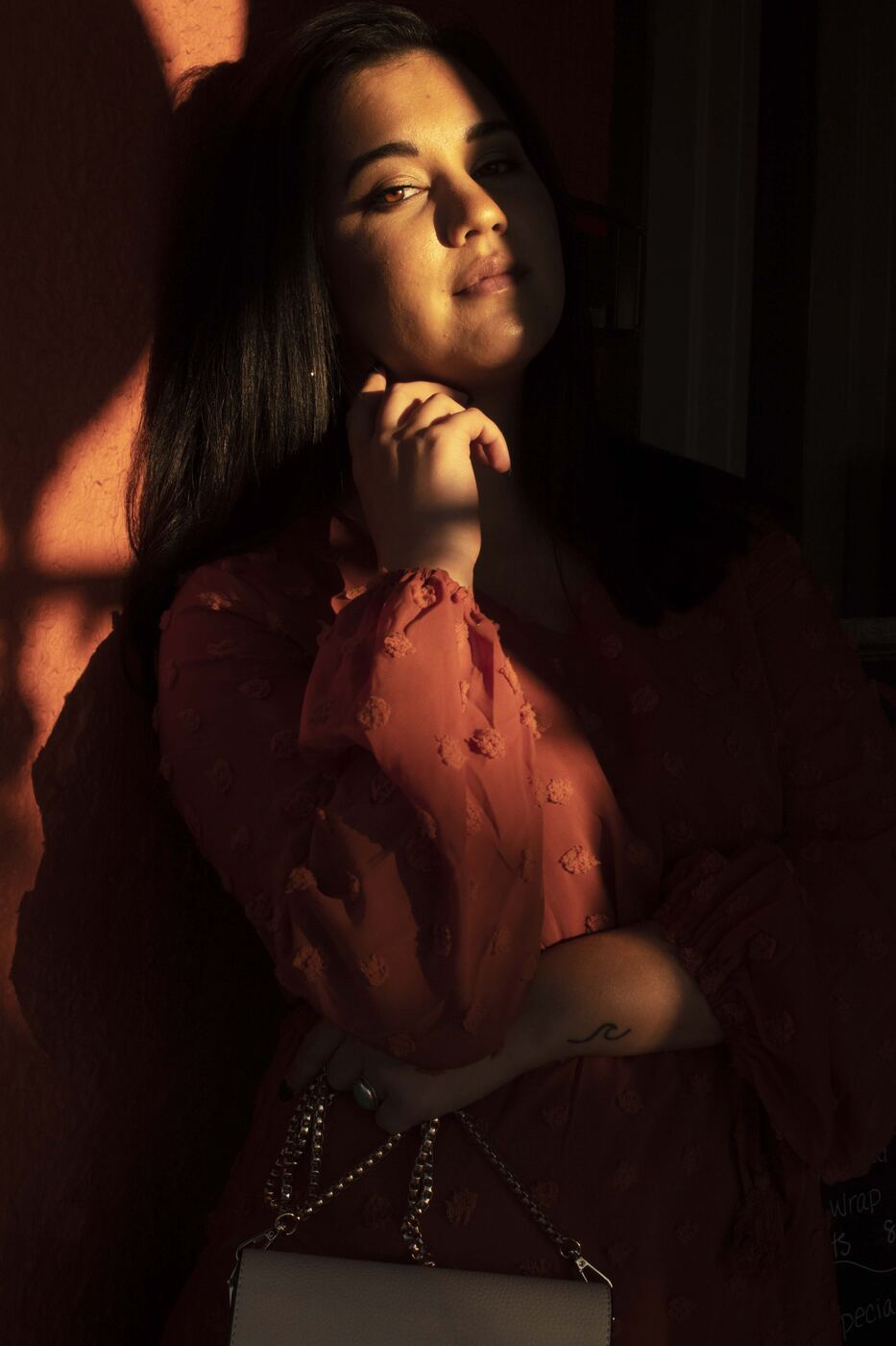 Brown color palette photo set