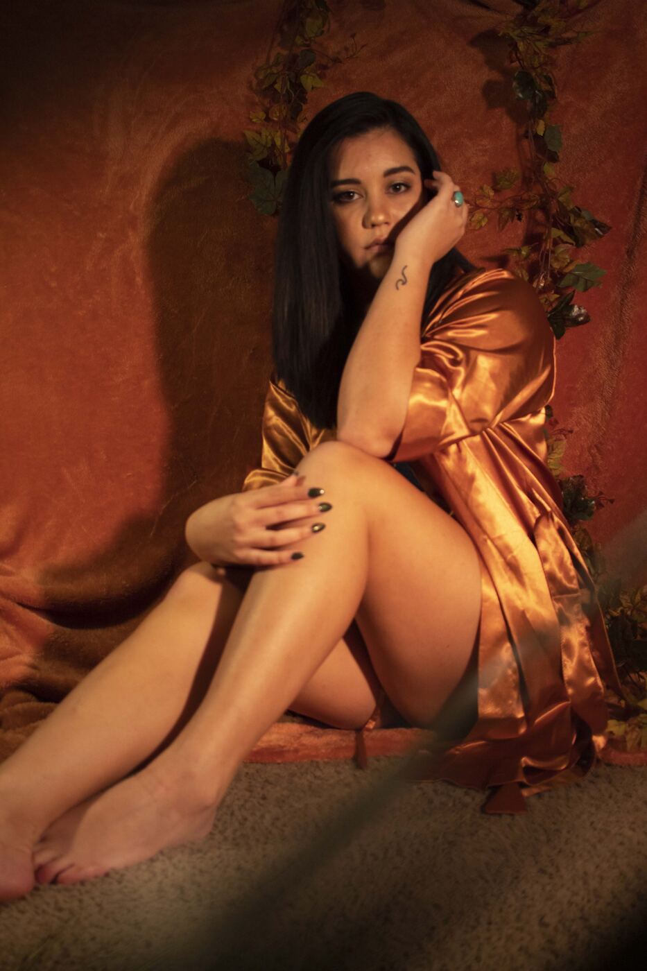 Brown color palette photo set
