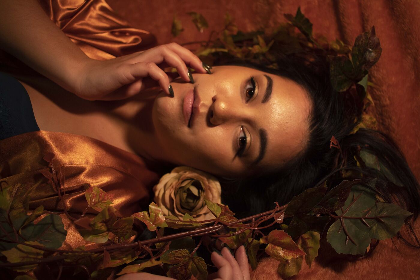 Brown color palette photo set