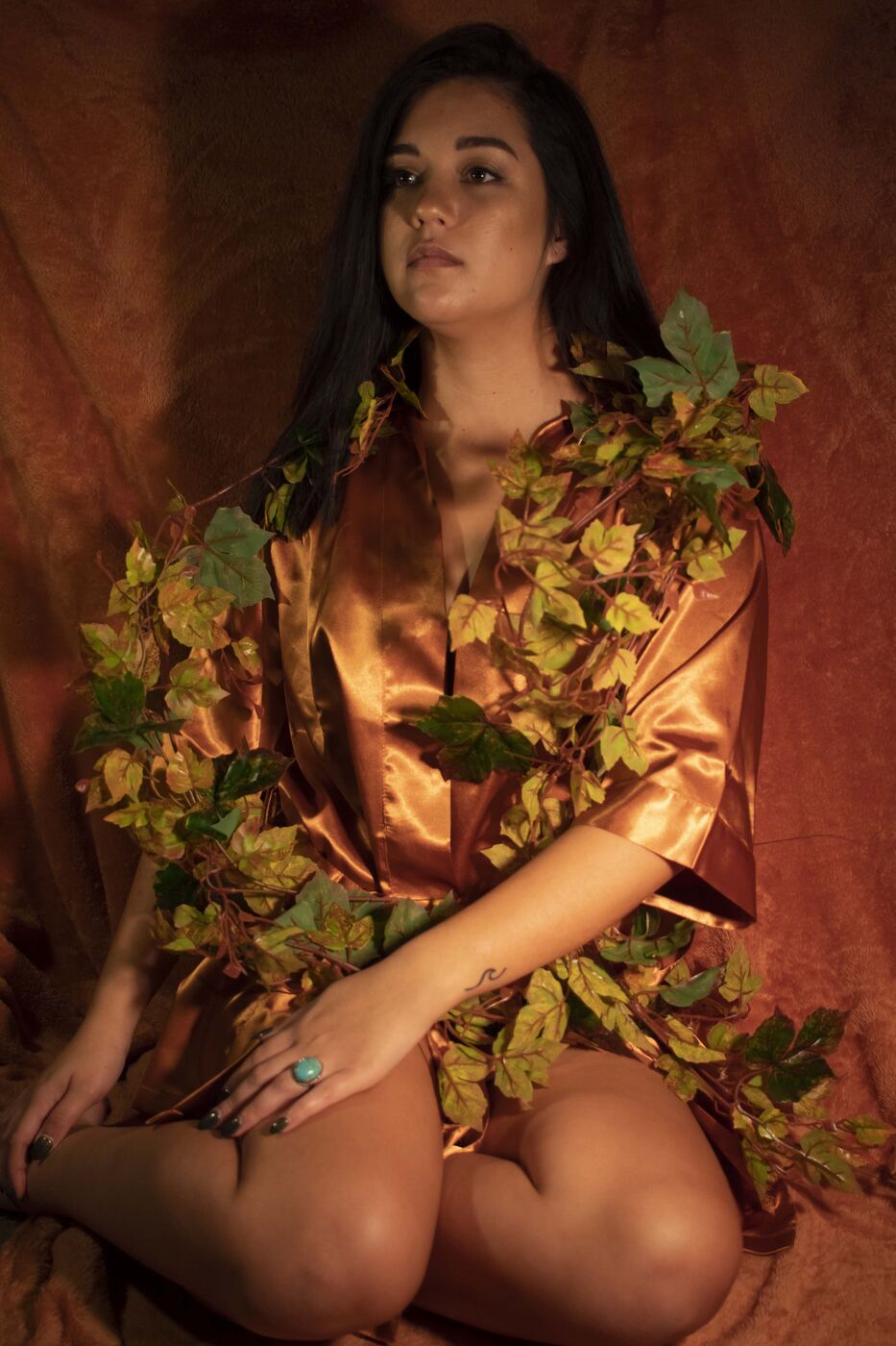 Brown color palette photo set