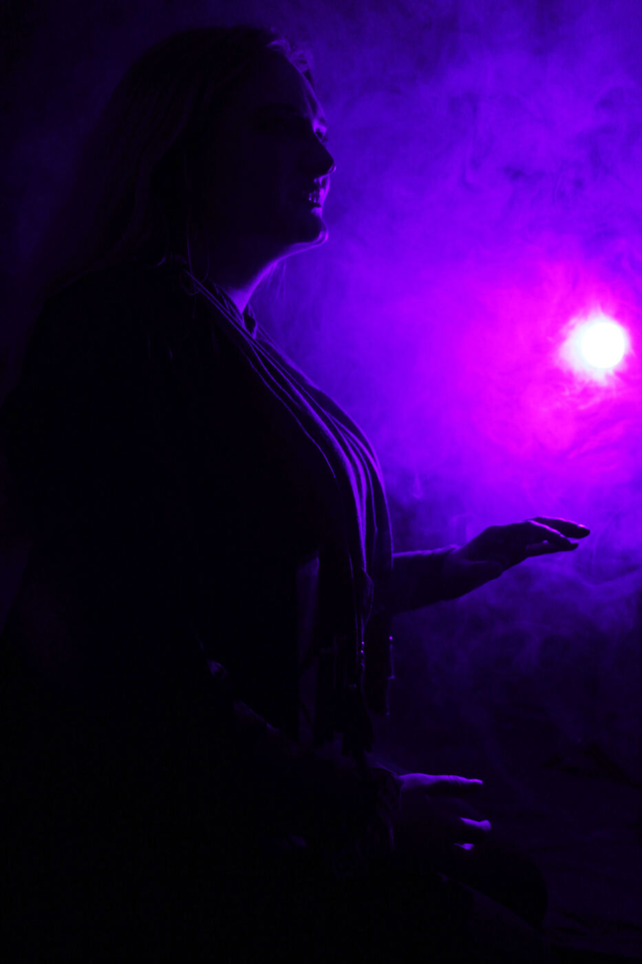 Purple color palette photo set