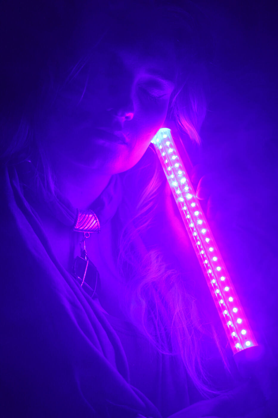 Purple color palette photo set