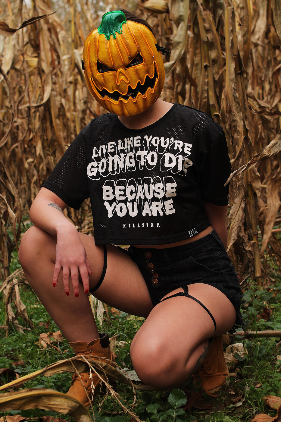 Scarecrow boudoir photo set