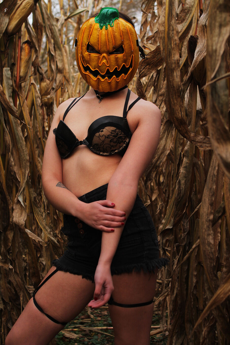 Scarecrow boudoir photo set