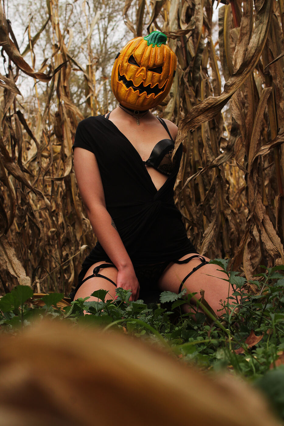 Scarecrow boudoir photo set