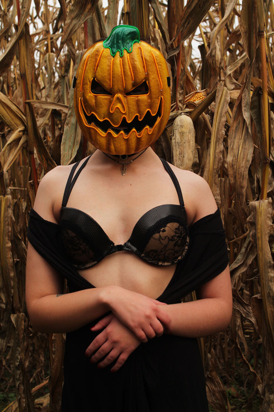 Scarecrow boudoir photo set