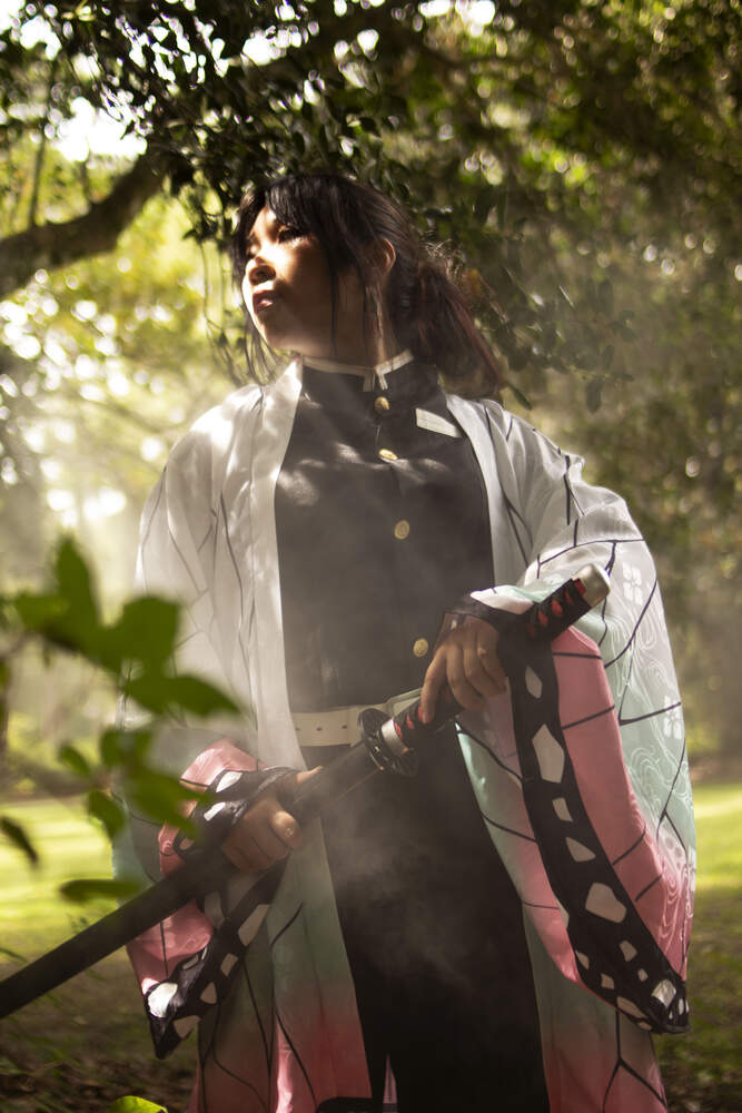 Shinobu Demon Slayer cosplay photo set
