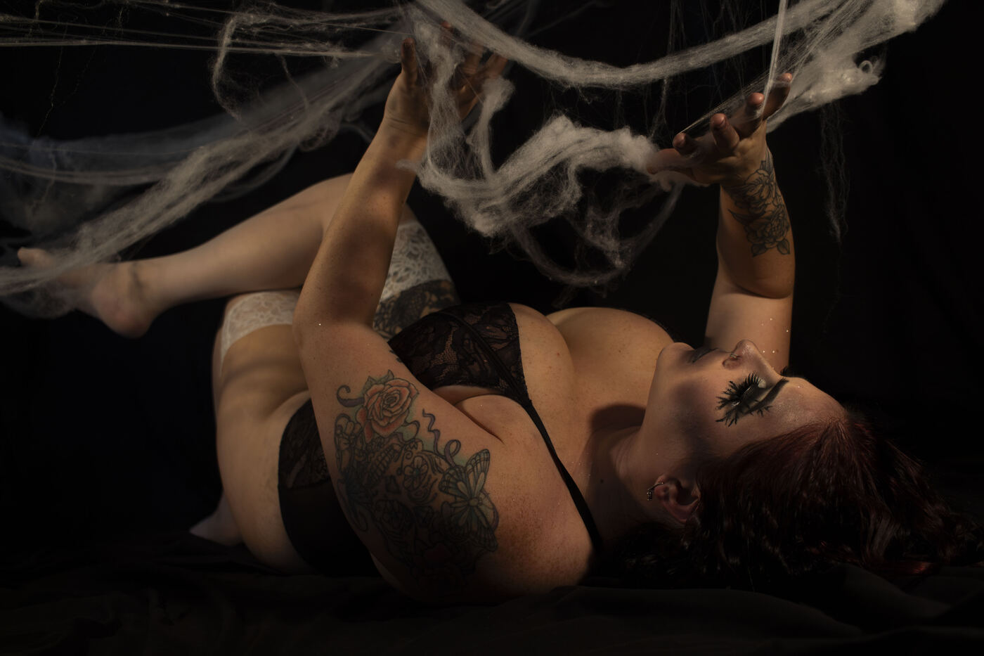 Spider Queen boudoir photo set